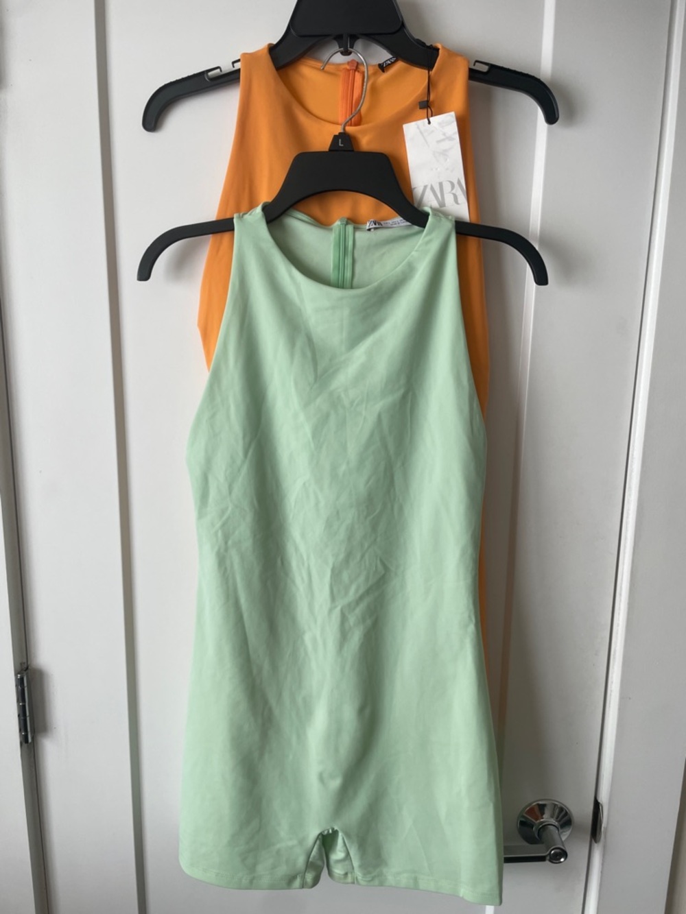 Zara Orange & Mint Rompers